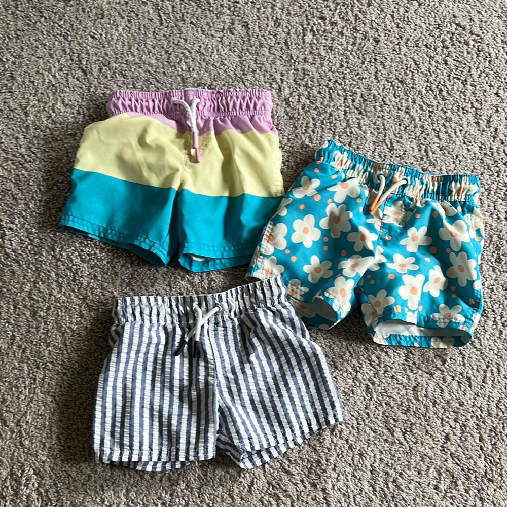 Cat & Jack Kids Swim Trunks - Multicolor Set